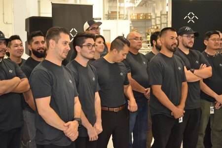 Recently hired, these employees were welcomed officially by members of the Faraday Future leadership team.